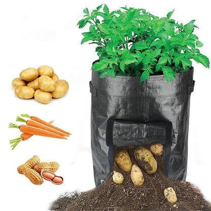 18/26/38L Large Capacity Potato Grow Planter PE Container Bag Pouch Tomato Vegetables Garden Outdoor