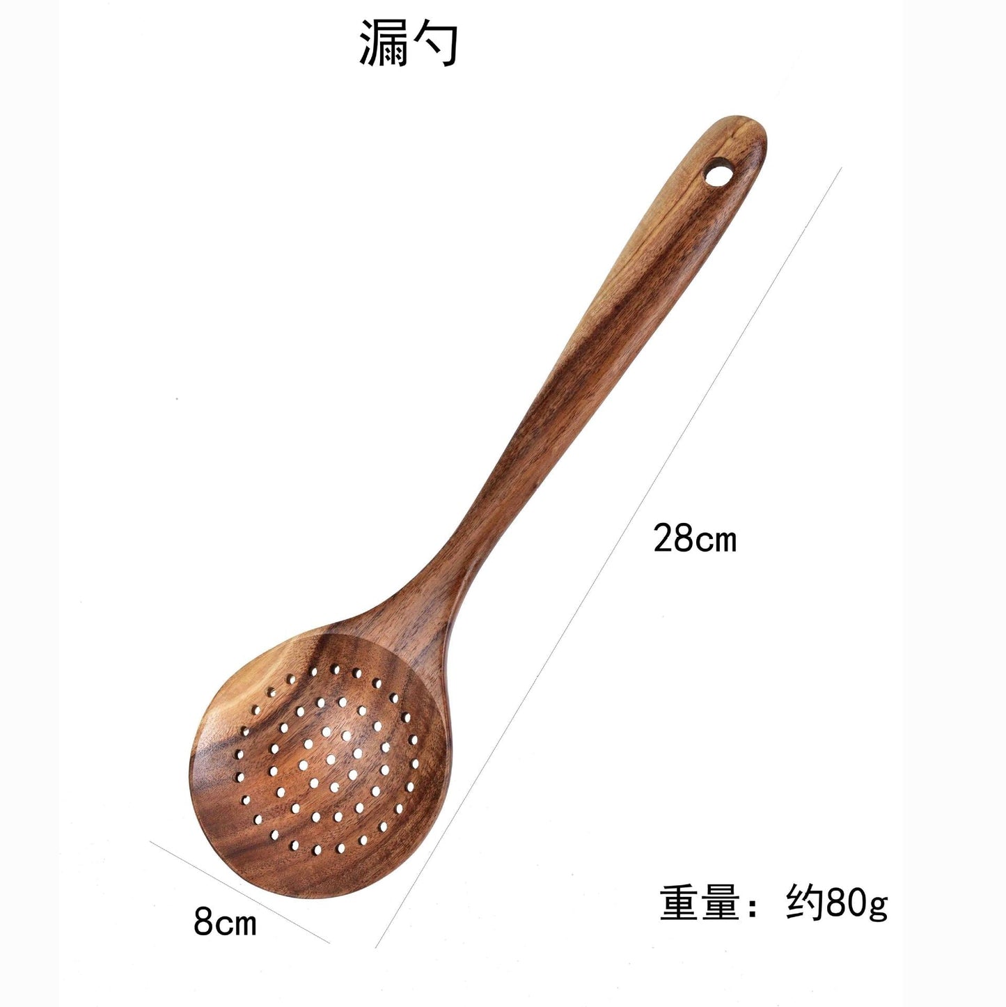 Non-stick Long Handle Teak Cooking Spatula Spoon