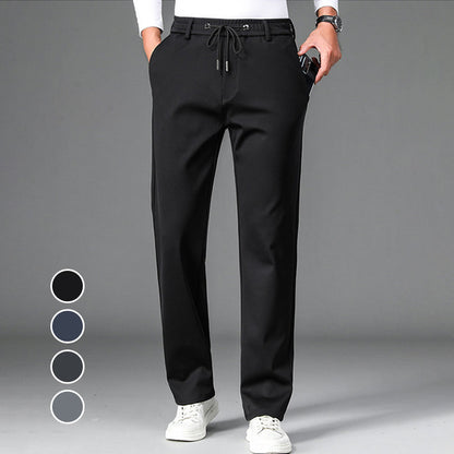 Men's Non-Iron Stretch Mercerized Cotton Casual Sports Pants