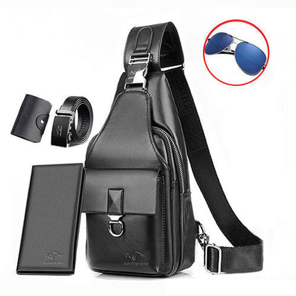 Men's Rechargeable Waterproof High-quality Chest Bag