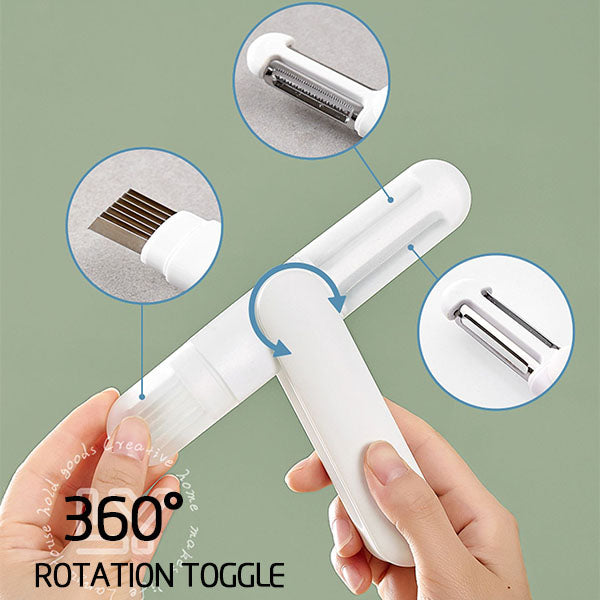 3 in 1 Multifunctional Rotary Paring Knife