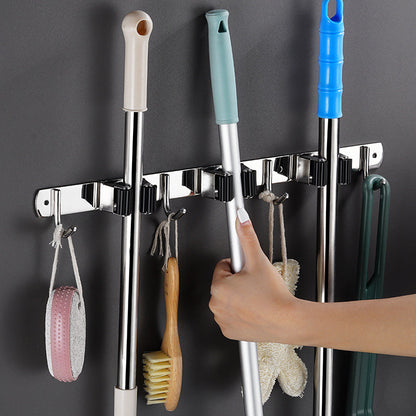 Wall-Mounted Mop and Broom Holder