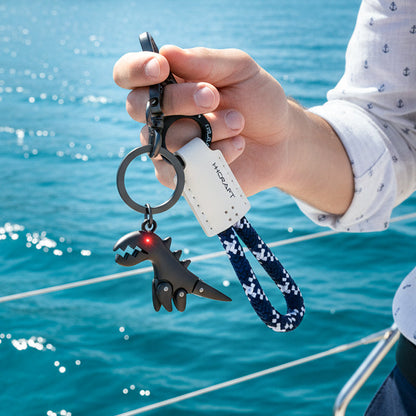 Aluminum Alloy Dinosaur Charm Paired with a Hand-woven Bracelet🔥