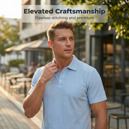 Men's Summer 2-Piece Collared Shirt & Shorts Set