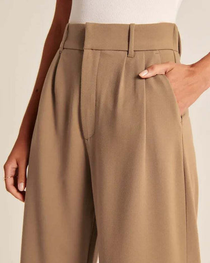 Lightweight Tailored Wide Leg Pants