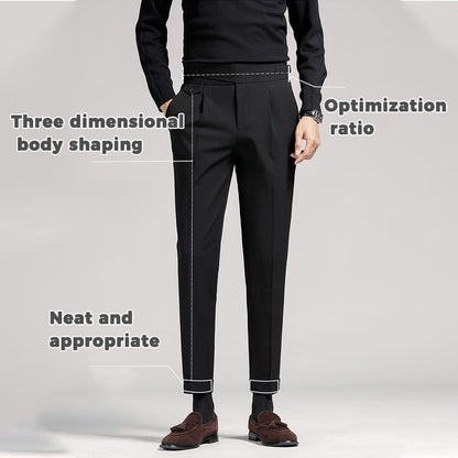 Men’s High-end Summer Casual Business Straight-leg Pants