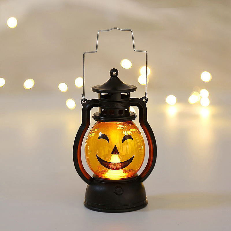 Portable Battery-Operated Halloween Pumpkin Lantern