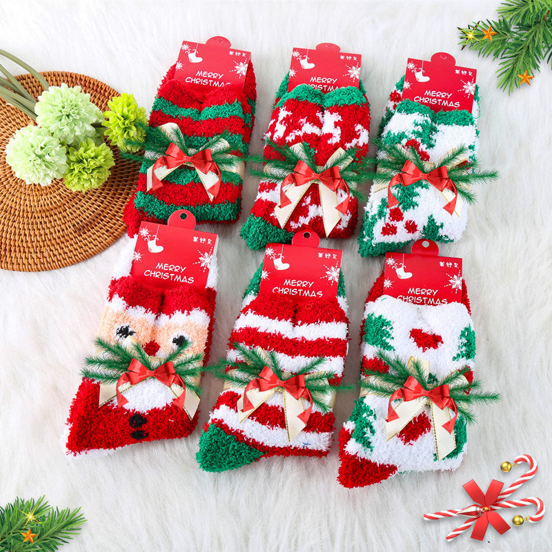 Gift Choice -Christmas Warm Fuzzy Cartoon Socks