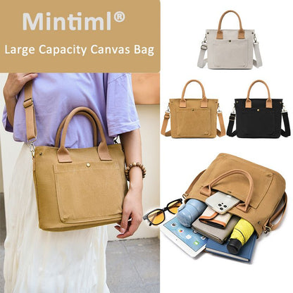 Large Capacity Multi-pocket Waterproof Canvas Bag