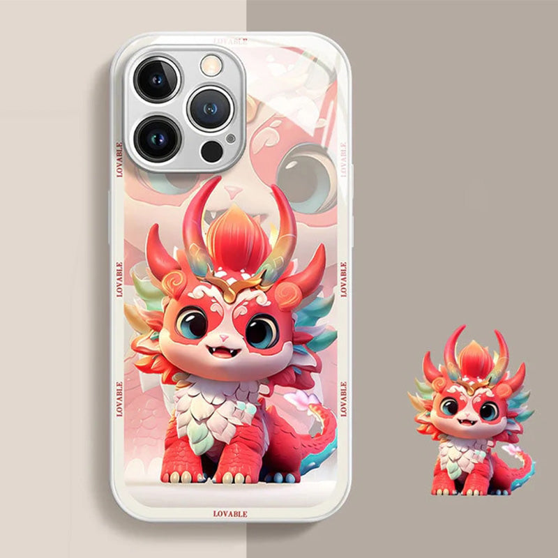 Colourful Lucky Dragon Phone Case for iPhone Series