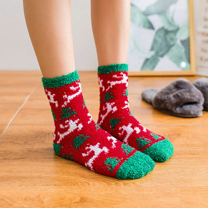 Gift Choice -Christmas Warm Fuzzy Cartoon Socks