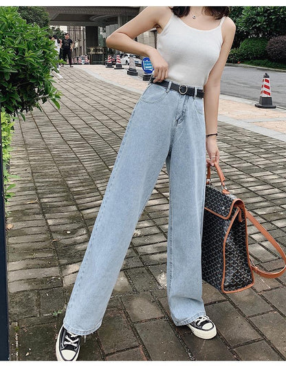 High Waist Straight Jeans