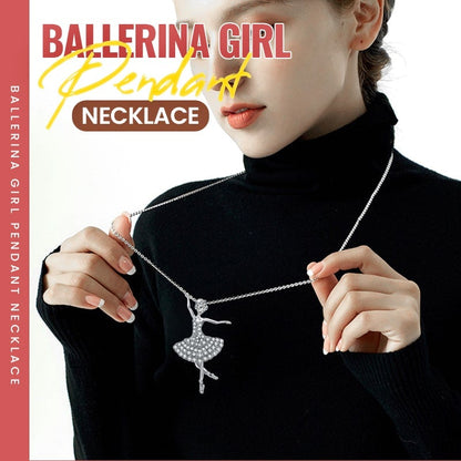 Ballerina Girl Pendant Necklace