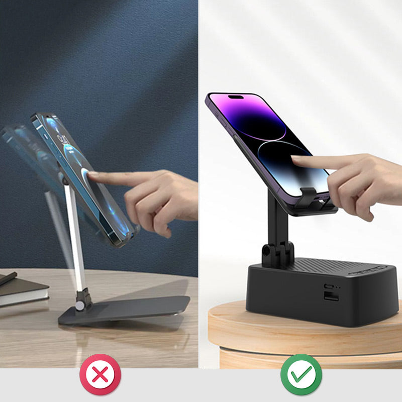 [Creative Gift] Portable Phone Stand Wireless Bluetooth Speakers