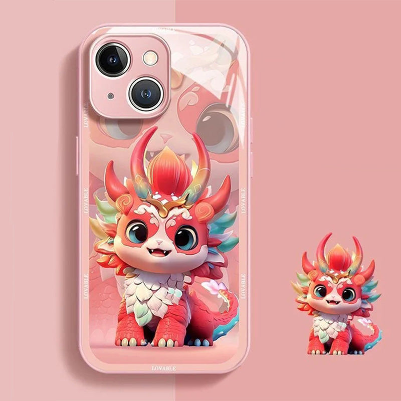 Colourful Lucky Dragon Phone Case for iPhone Series