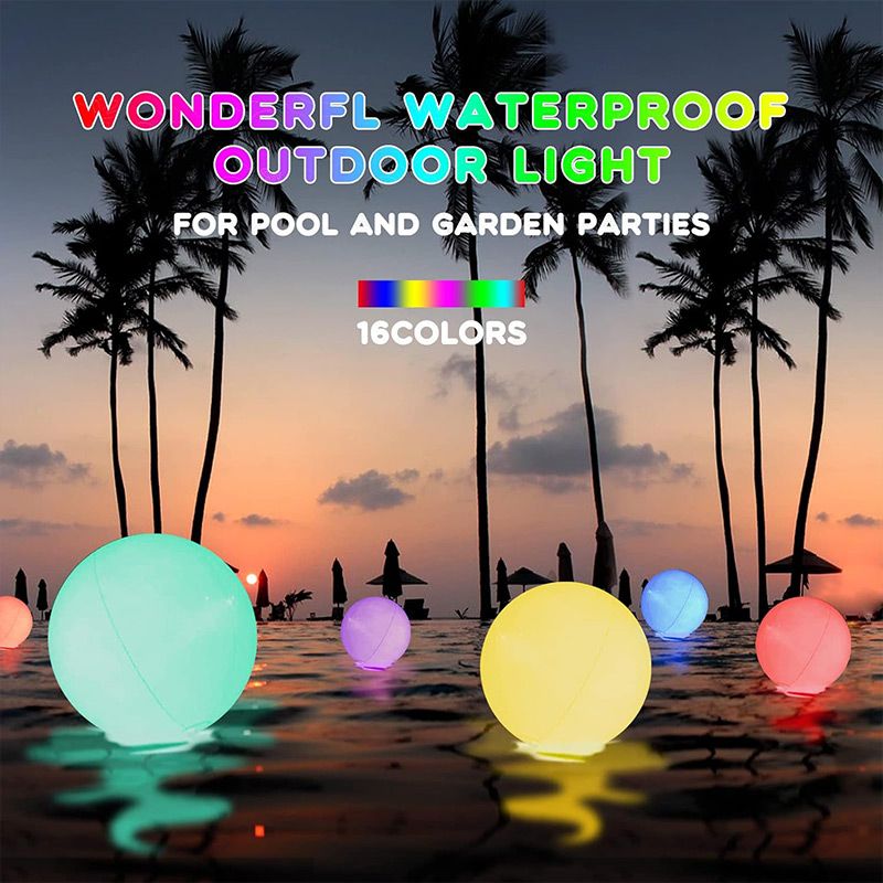 LED Light 16 Colors Luminous Beach Ball