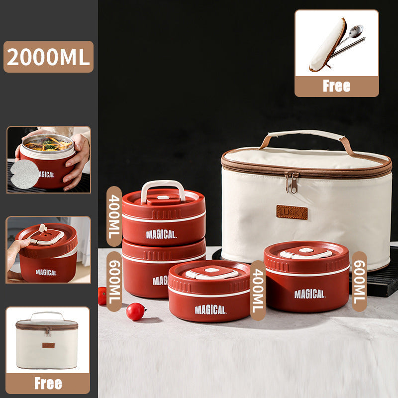 Microwaveable Stainless Steel Insulated Lunch Box