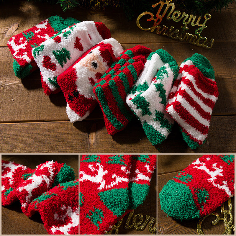 Gift Choice -Christmas Warm Fuzzy Cartoon Socks