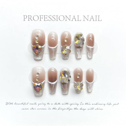 Fashion Cool Firm Press On Nails Fake Nails