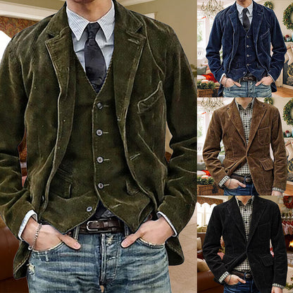 Men's Winter Corduroy Blazer