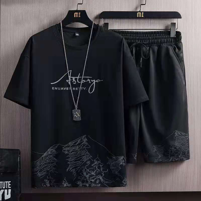 Men'S Cool Fabric T-Shirt Shorts Suits