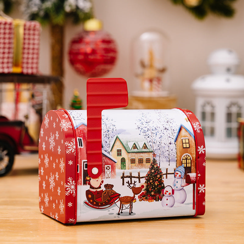 🎅Decor Christmas Cookie Tins Tinplate Candy Boxes
