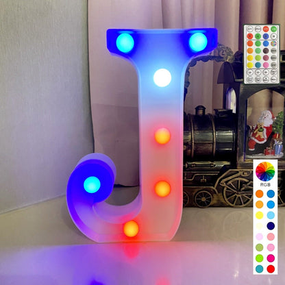 Colorful LED Marquee Letter Lights