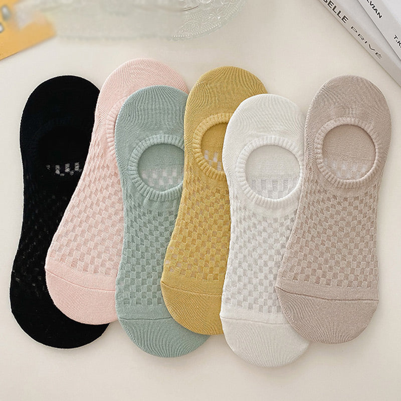 Women's Summer Breathable Mesh Low-Cut Socks