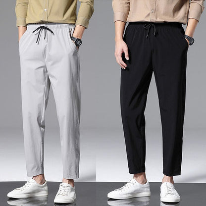 Breathable Ice Silk Drape Casual Pants