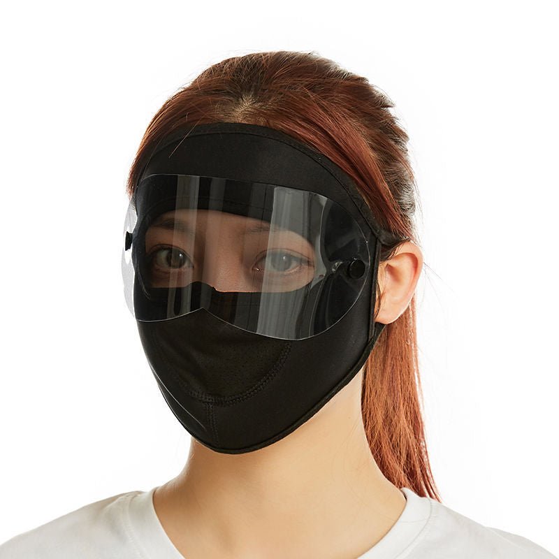 Breathable Ice Silk Sunscreen Long Neck Full Face Mask