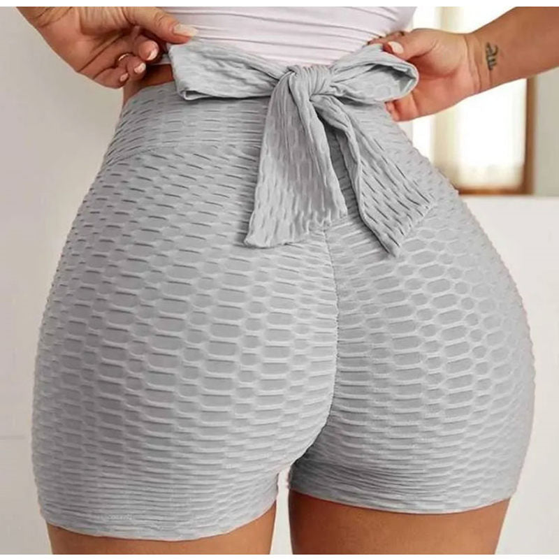 Bow Tight Hip Lift Yoga Shorts