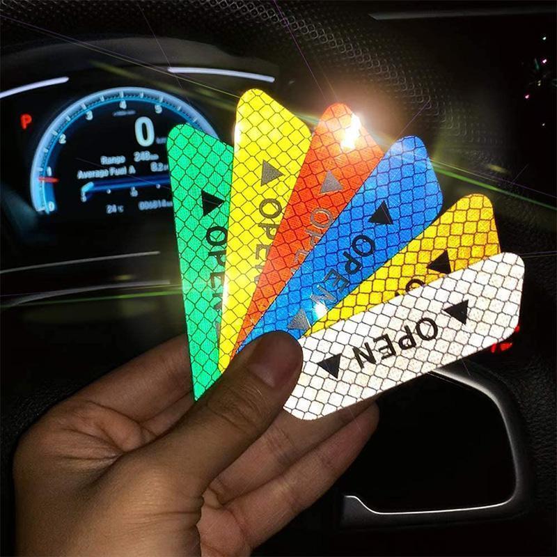 Car Anti-collision Reflective Warning Sticker (4 PCS)