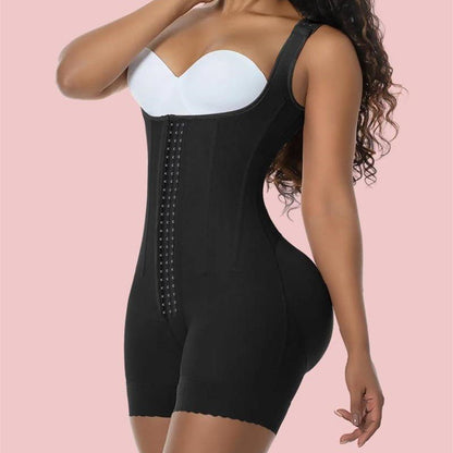 High Double Compression Garment Abdomen Tummy Control Adjustable Bodysuit with Hooks