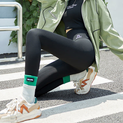 Ideal Gift - High-Waisted Butt-Lifting Faux Plush Yoga Leggings