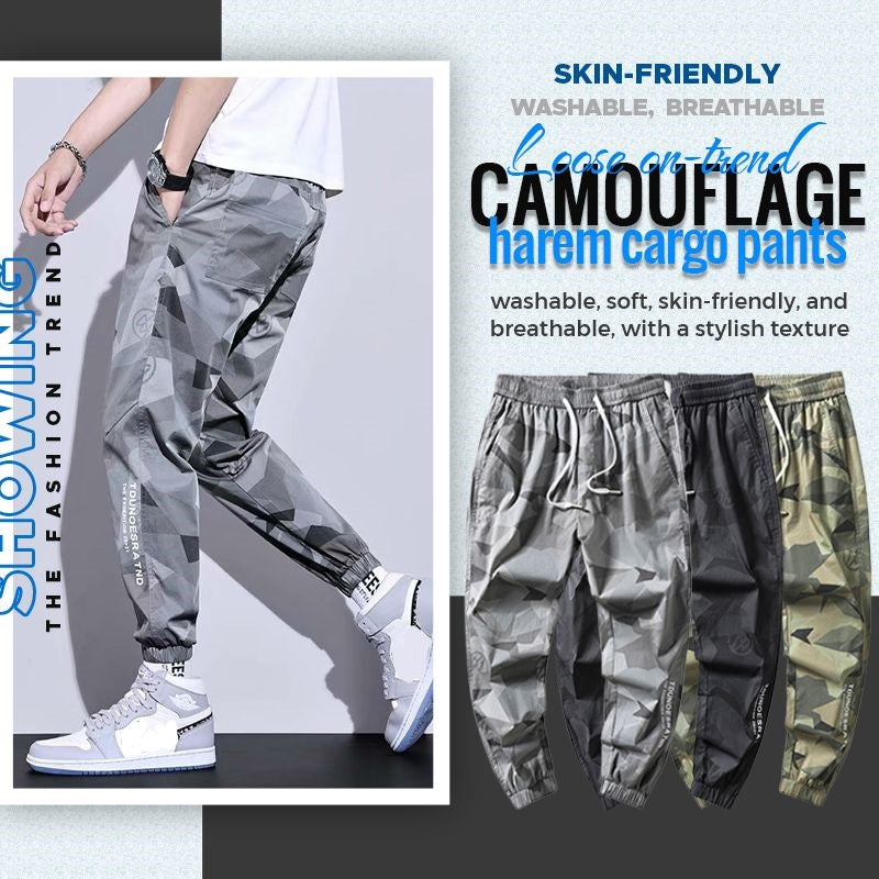 Fashionable Camouflage Loose Men Pants