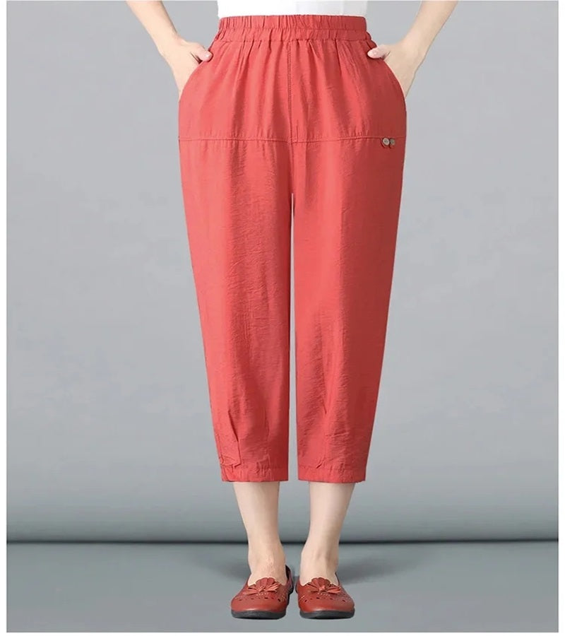 Women’s Thin Cotton Linen Harem Pants