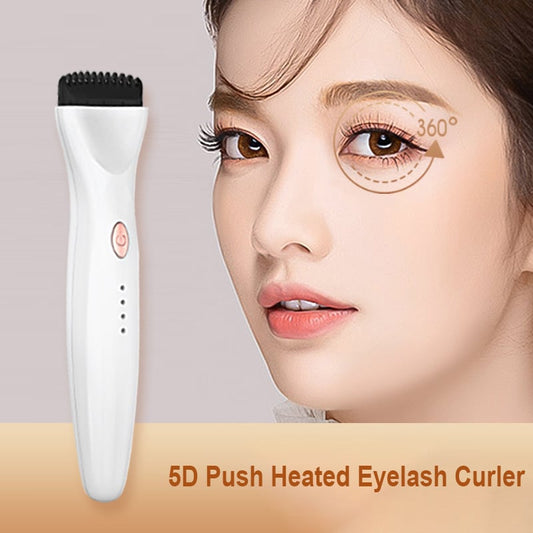 👑2024 New 5D Push Heated Eyelash Curler