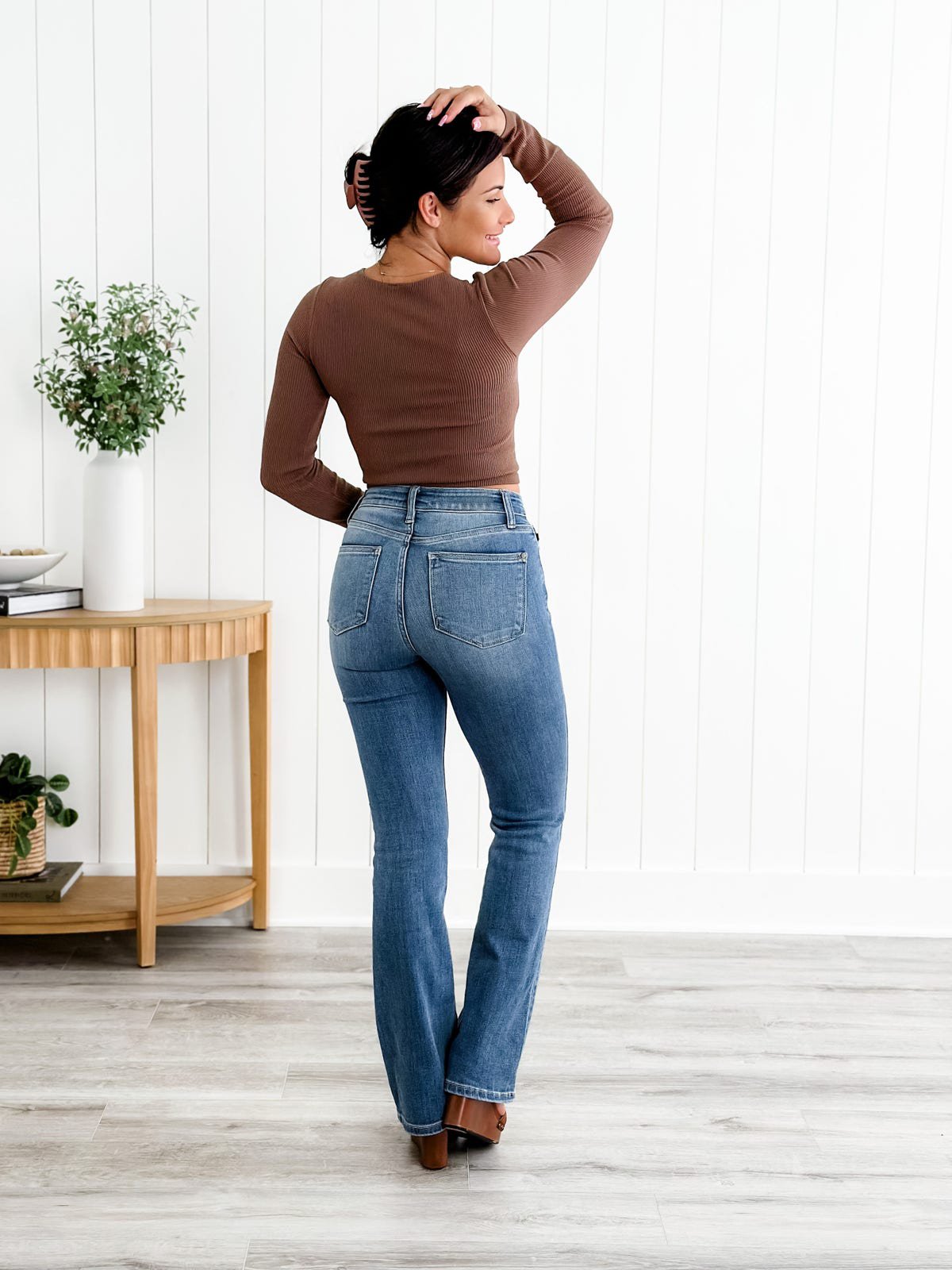 🍂Tummy Control Bootcut Jeans👖