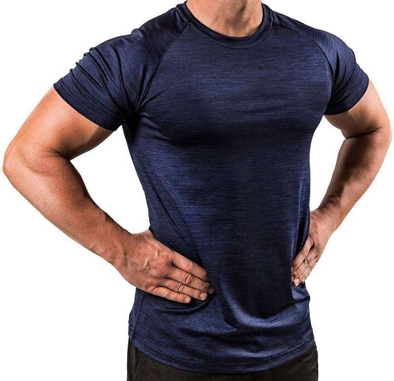 Men's quick-drying high-elasticity fitness running T-shirt, sportswear