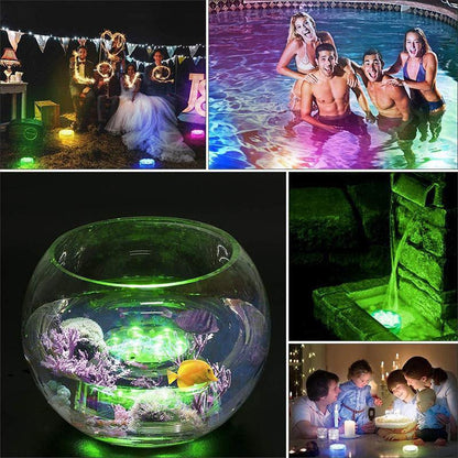 Submersible Waterproof Remote Control LED Lights for Pool