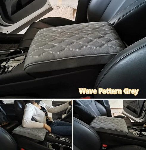 Memory Foam Leather Car Armrest Box Pad