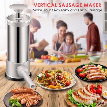 🔥Last Day Promotion - 35% OFF - Sausage Stuffer with 4 Different Sizes Stuffing Tubes