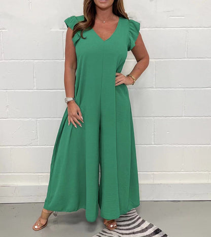 Summer New Ruffled Wide-leg Casual Jumpsuit (Buy 2 free shipping)