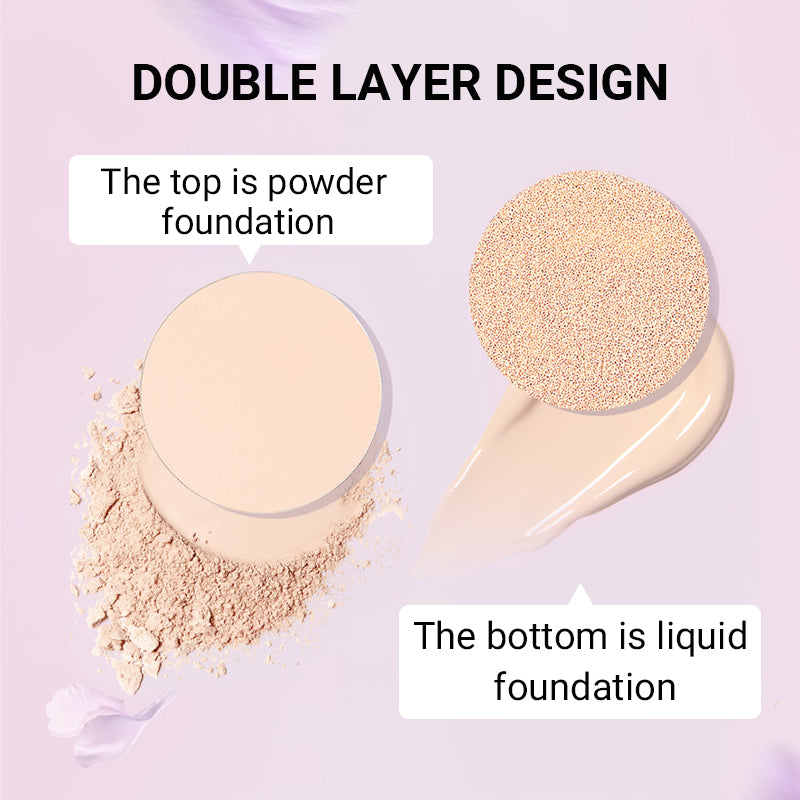 All-in-one Double-layer Foundation & Powder