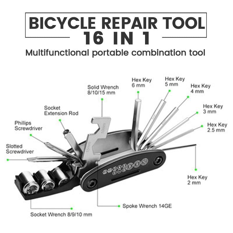 16 In 1 Small Tool Repair Kit