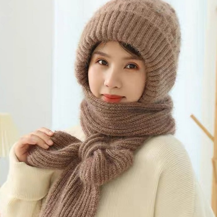 💝 Integrated Ear Protection Windproof Cap Scarf