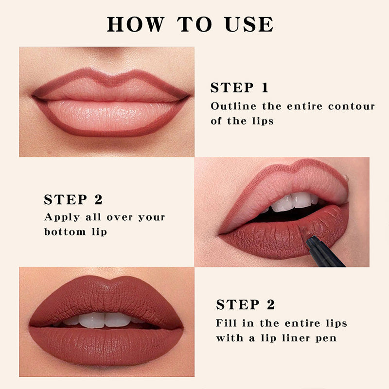 Waterproof Long-Lasting Matte Lip Liner