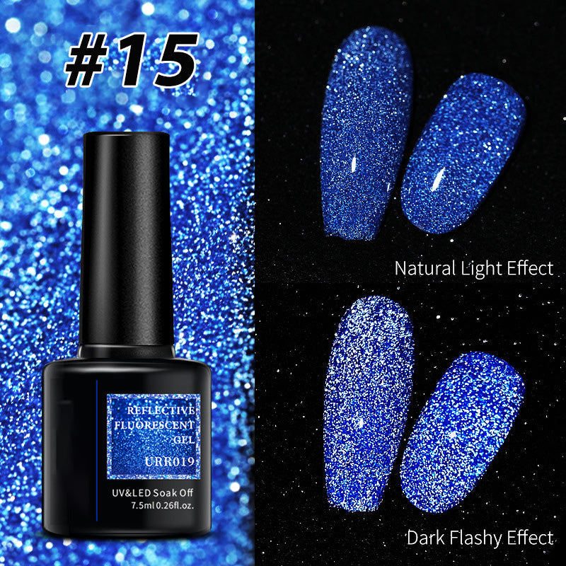 Christmas Dress Up Shiny Reflective Fluorescent Gel Nail Polish