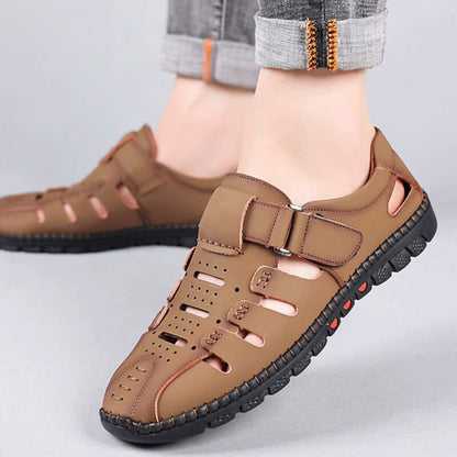 Last Day Sale 50%-Stylish Leather Hollow Sandals