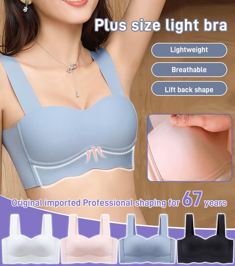 Anti-Sag Wrap Support Seamless Back Button Bra